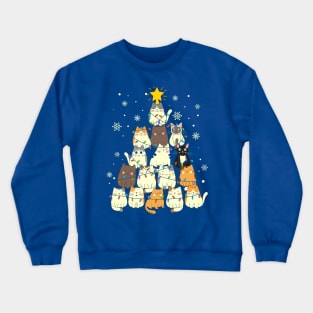 Merry Christmas Cat Kitty Crewneck Sweatshirt